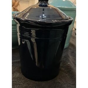 Fiesta Canister Cookie Jar Lid Cobalt Blue Medium 2 Quart Fiestaware USA